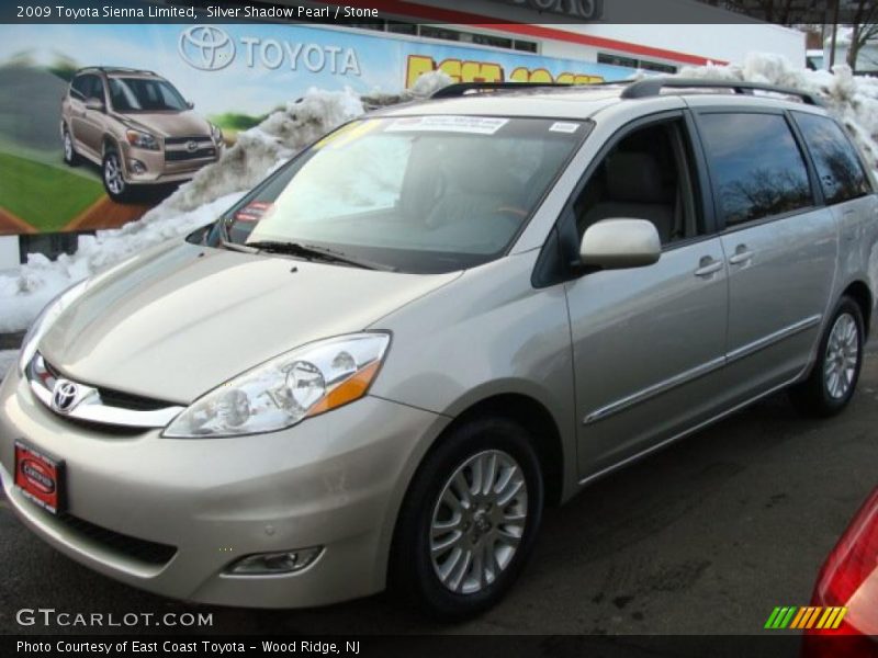 Silver Shadow Pearl / Stone 2009 Toyota Sienna Limited