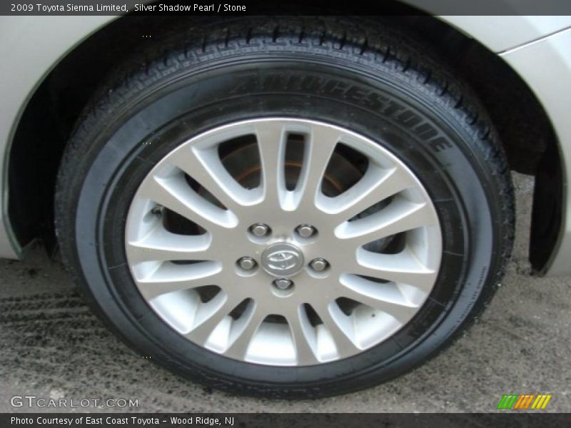 Silver Shadow Pearl / Stone 2009 Toyota Sienna Limited