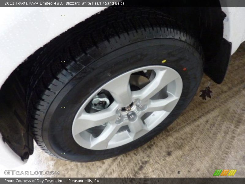 Blizzard White Pearl / Sand Beige 2011 Toyota RAV4 Limited 4WD