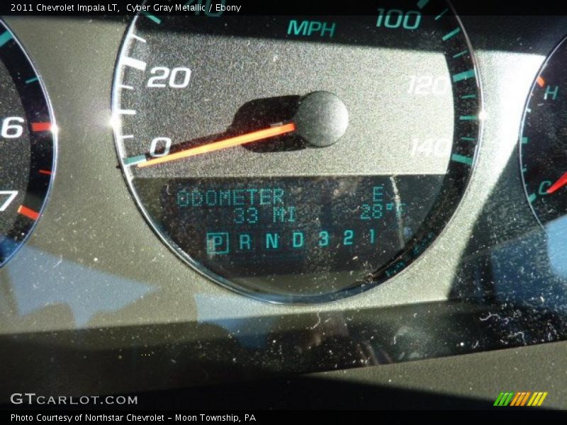 Cyber Gray Metallic / Ebony 2011 Chevrolet Impala LT