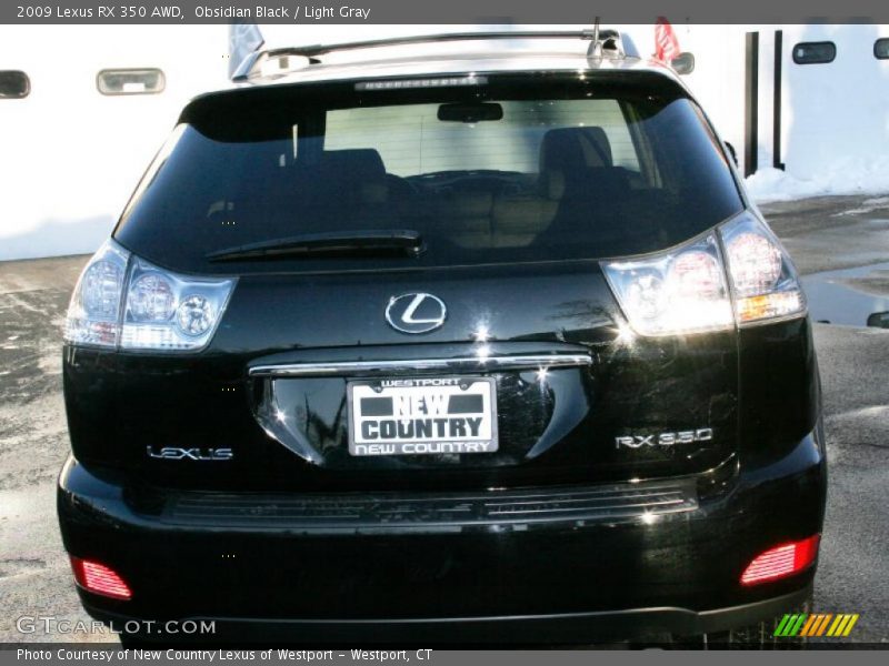 Obsidian Black / Light Gray 2009 Lexus RX 350 AWD