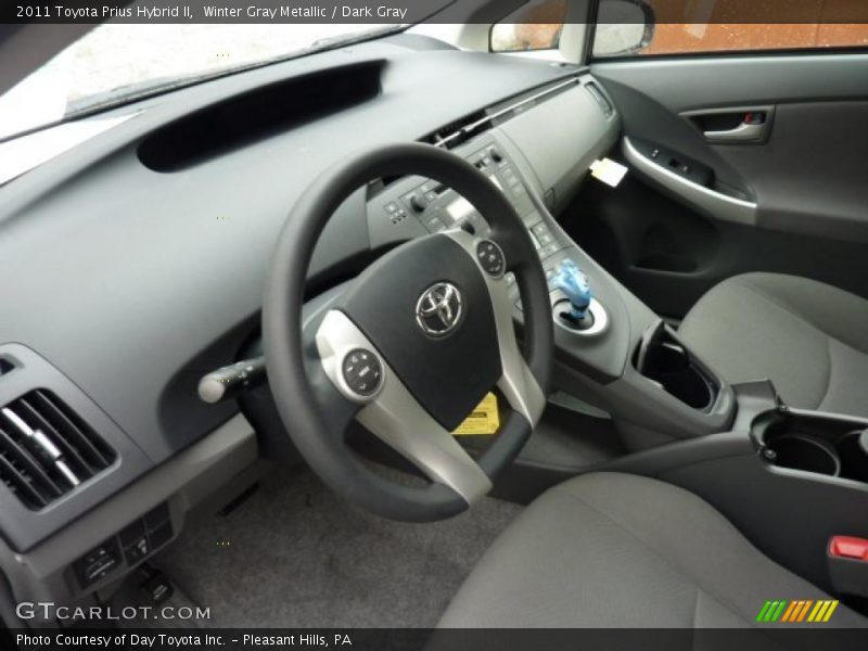 Winter Gray Metallic / Dark Gray 2011 Toyota Prius Hybrid II