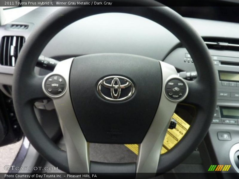 Winter Gray Metallic / Dark Gray 2011 Toyota Prius Hybrid II