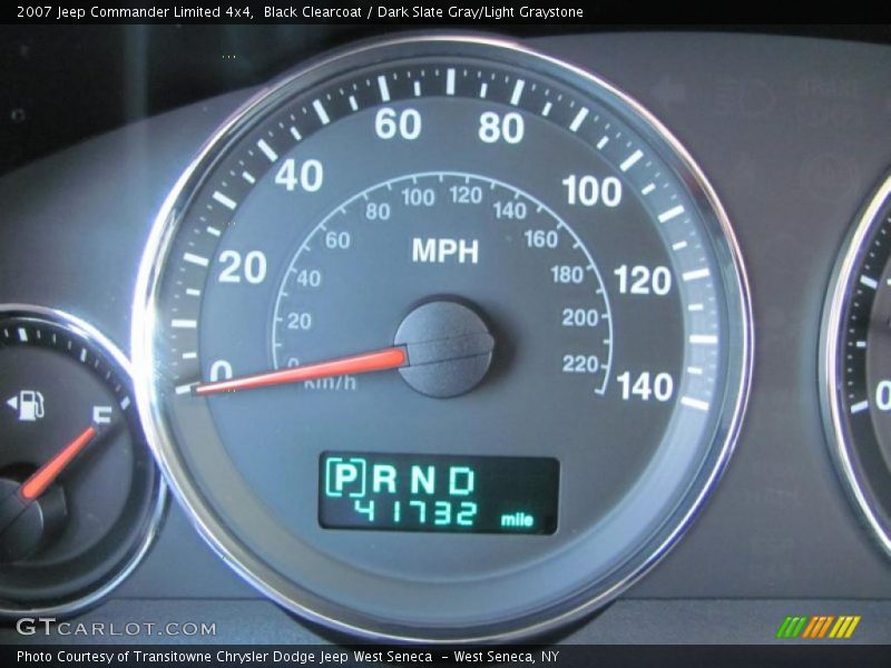 Black Clearcoat / Dark Slate Gray/Light Graystone 2007 Jeep Commander Limited 4x4