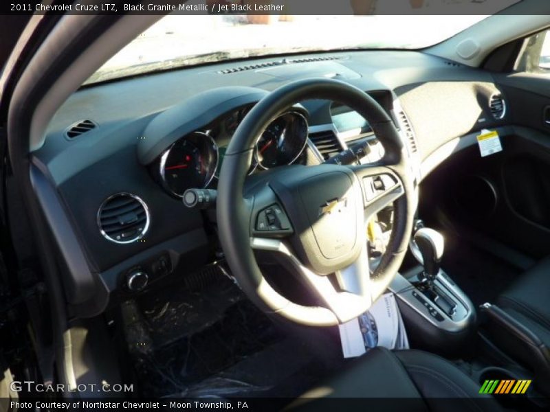 Black Granite Metallic / Jet Black Leather 2011 Chevrolet Cruze LTZ