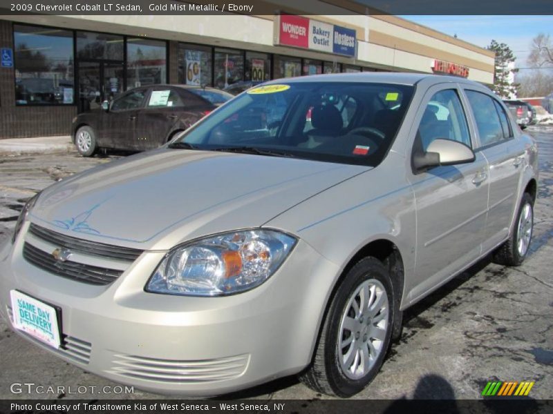 Gold Mist Metallic / Ebony 2009 Chevrolet Cobalt LT Sedan