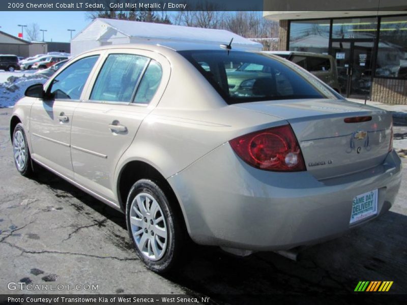 Gold Mist Metallic / Ebony 2009 Chevrolet Cobalt LT Sedan