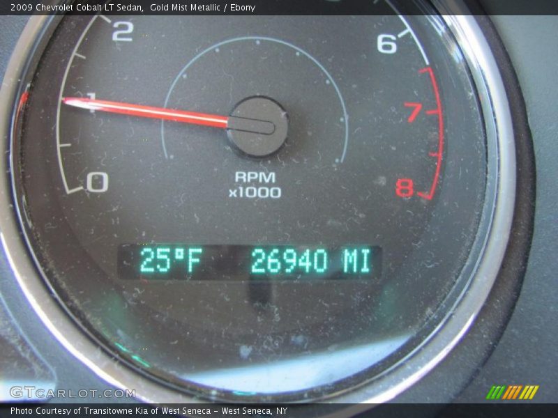 Gold Mist Metallic / Ebony 2009 Chevrolet Cobalt LT Sedan