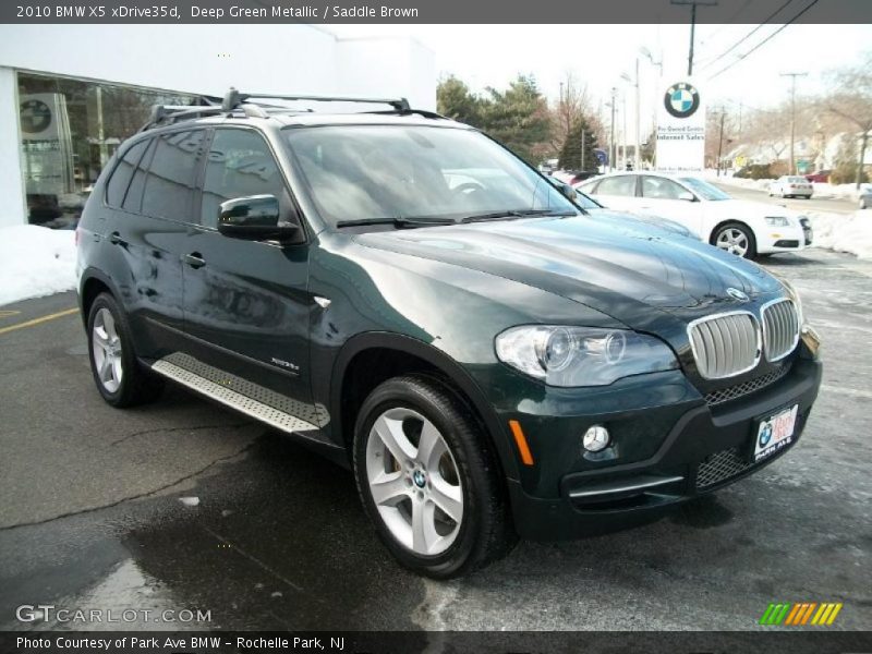 Deep Green Metallic / Saddle Brown 2010 BMW X5 xDrive35d