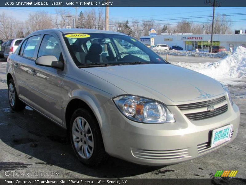 Gold Mist Metallic / Ebony 2009 Chevrolet Cobalt LT Sedan