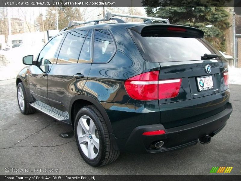 Deep Green Metallic / Saddle Brown 2010 BMW X5 xDrive35d
