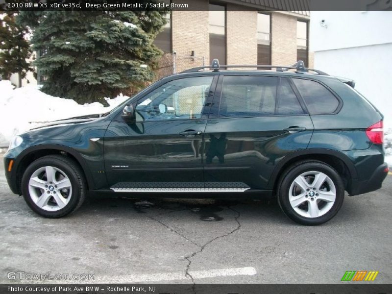 Deep Green Metallic / Saddle Brown 2010 BMW X5 xDrive35d