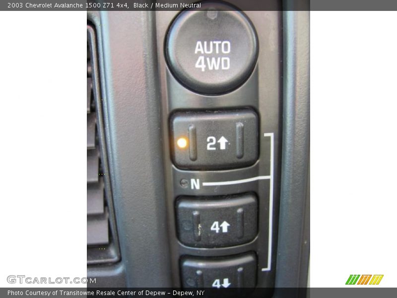 Black / Medium Neutral 2003 Chevrolet Avalanche 1500 Z71 4x4