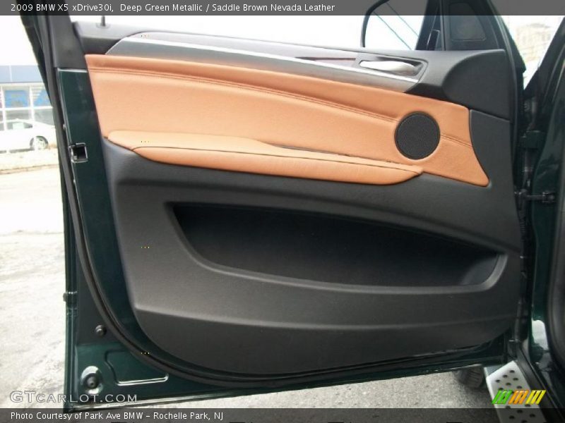 Deep Green Metallic / Saddle Brown Nevada Leather 2009 BMW X5 xDrive30i