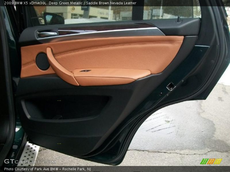 Deep Green Metallic / Saddle Brown Nevada Leather 2009 BMW X5 xDrive30i