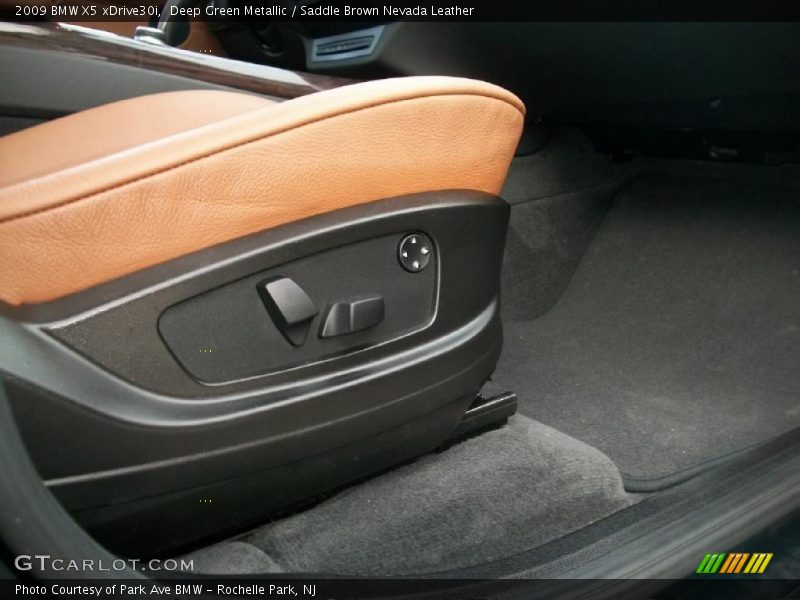 Deep Green Metallic / Saddle Brown Nevada Leather 2009 BMW X5 xDrive30i