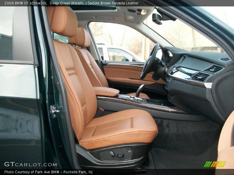 Deep Green Metallic / Saddle Brown Nevada Leather 2009 BMW X5 xDrive30i