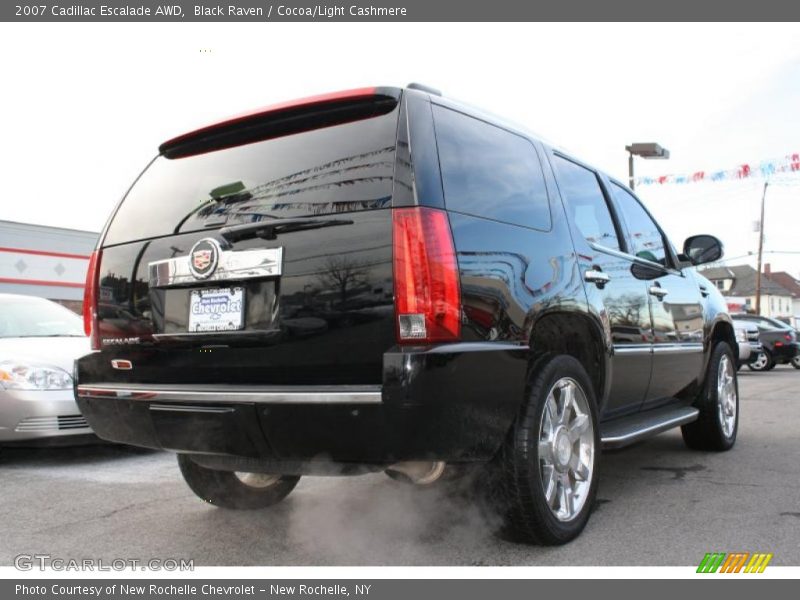 Black Raven / Cocoa/Light Cashmere 2007 Cadillac Escalade AWD