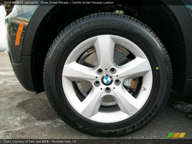 Deep Green Metallic / Saddle Brown Nevada Leather 2009 BMW X5 xDrive30i