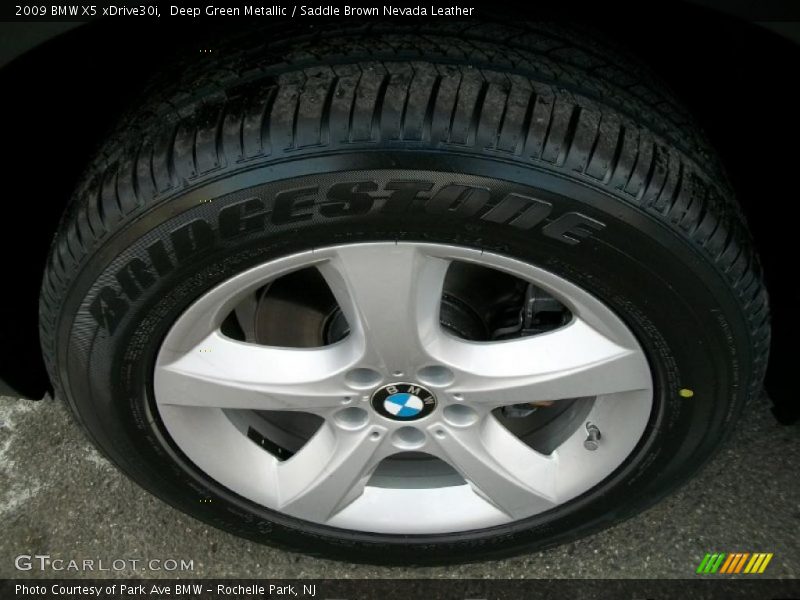 Deep Green Metallic / Saddle Brown Nevada Leather 2009 BMW X5 xDrive30i