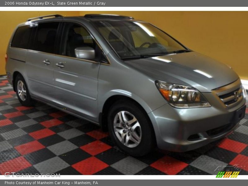 Slate Green Metallic / Gray 2006 Honda Odyssey EX-L