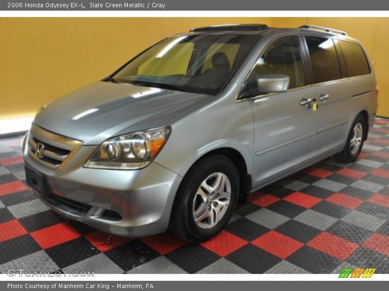 Slate Green Metallic / Gray 2006 Honda Odyssey EX-L