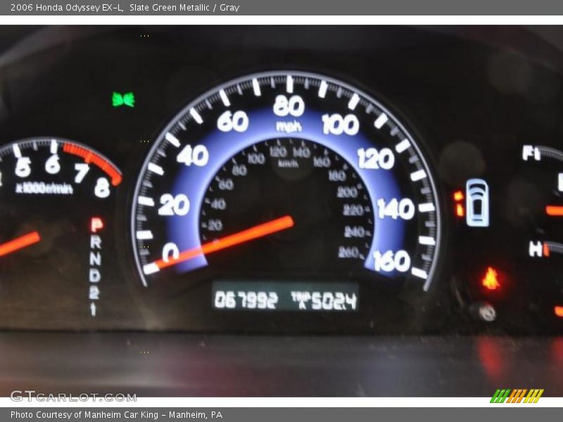 Slate Green Metallic / Gray 2006 Honda Odyssey EX-L