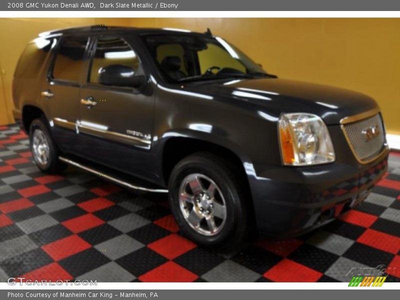 Dark Slate Metallic / Ebony 2008 GMC Yukon Denali AWD