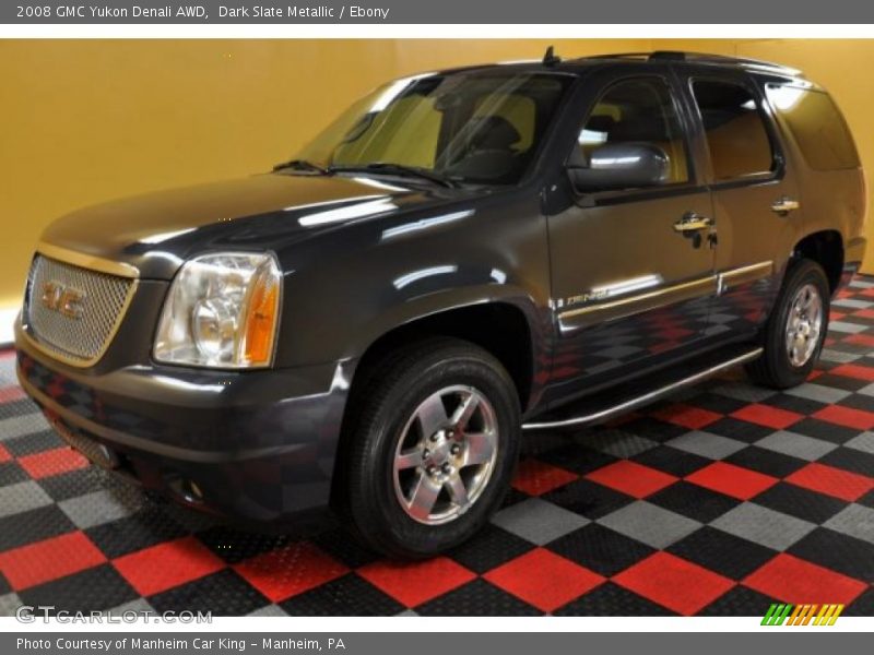 Dark Slate Metallic / Ebony 2008 GMC Yukon Denali AWD