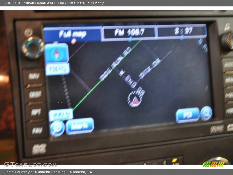 Dark Slate Metallic / Ebony 2008 GMC Yukon Denali AWD