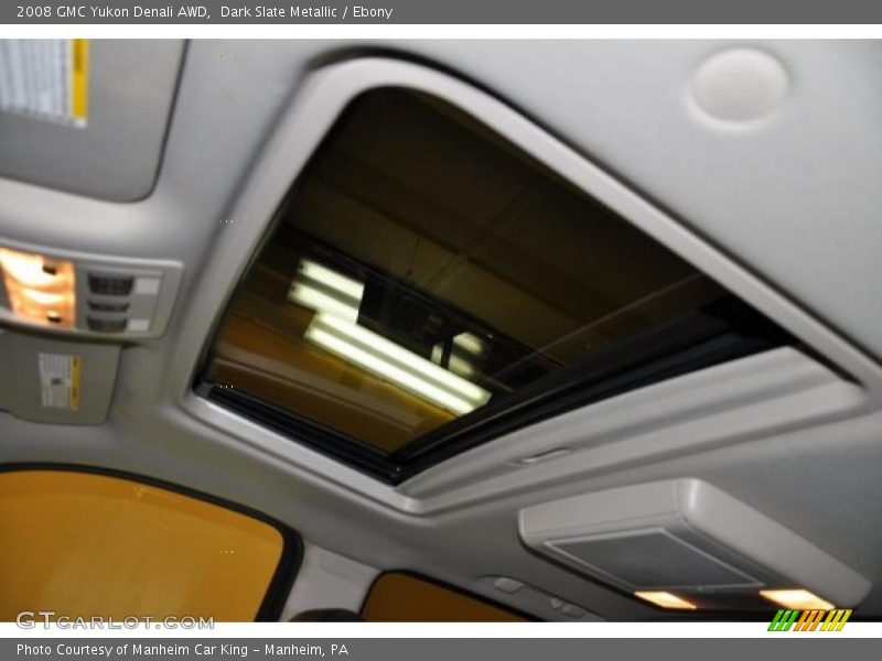 Dark Slate Metallic / Ebony 2008 GMC Yukon Denali AWD