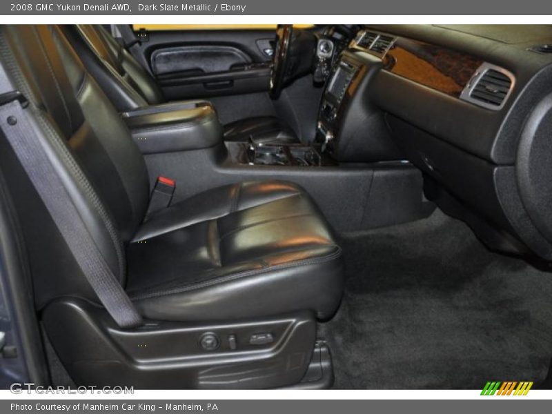 Dark Slate Metallic / Ebony 2008 GMC Yukon Denali AWD