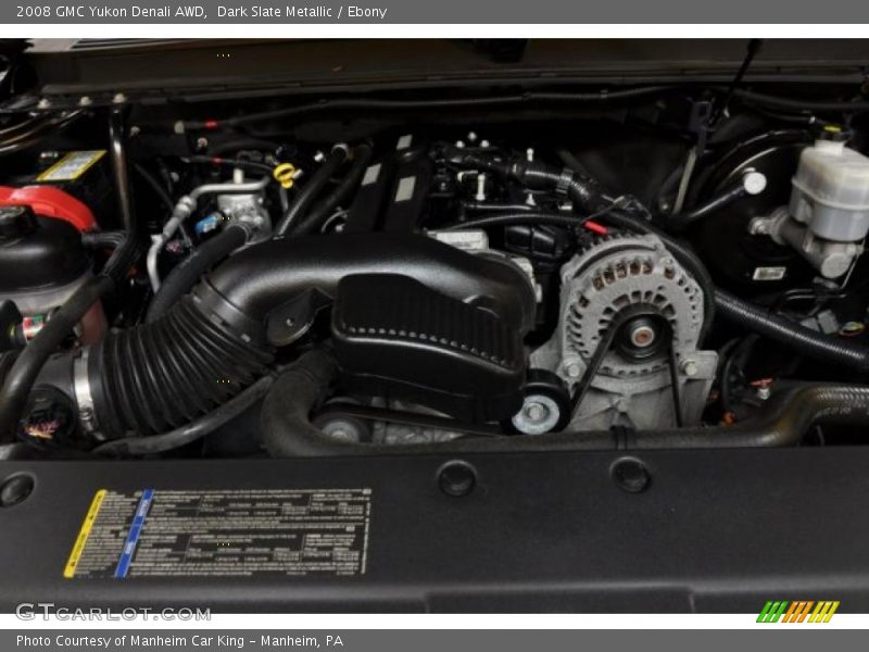 Dark Slate Metallic / Ebony 2008 GMC Yukon Denali AWD