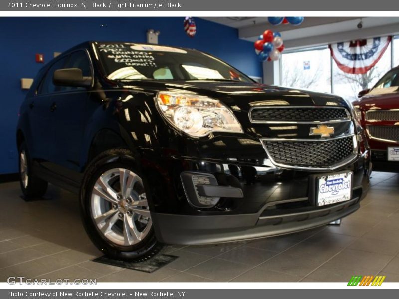 Black / Light Titanium/Jet Black 2011 Chevrolet Equinox LS