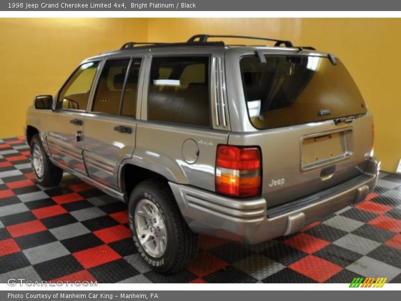 Bright Platinum / Black 1998 Jeep Grand Cherokee Limited 4x4