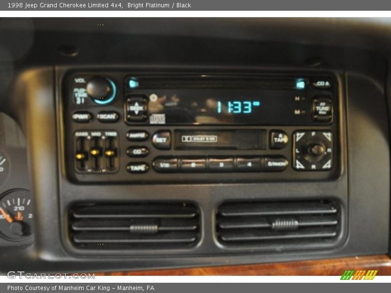 Bright Platinum / Black 1998 Jeep Grand Cherokee Limited 4x4