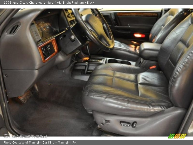 Bright Platinum / Black 1998 Jeep Grand Cherokee Limited 4x4