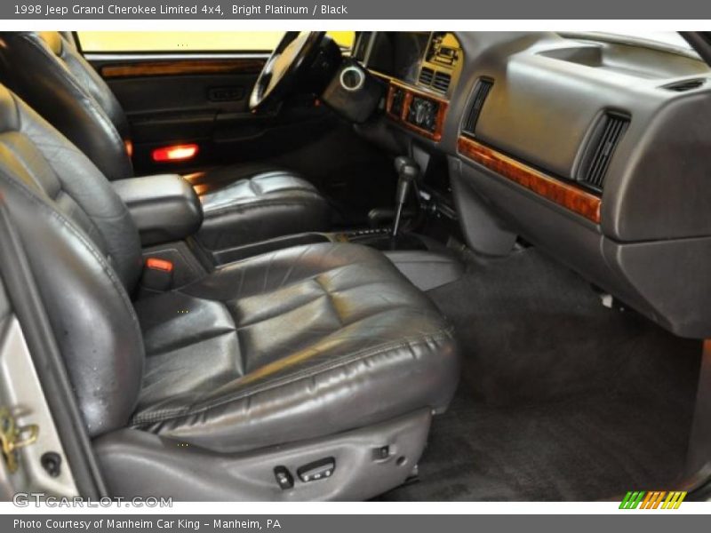 Bright Platinum / Black 1998 Jeep Grand Cherokee Limited 4x4