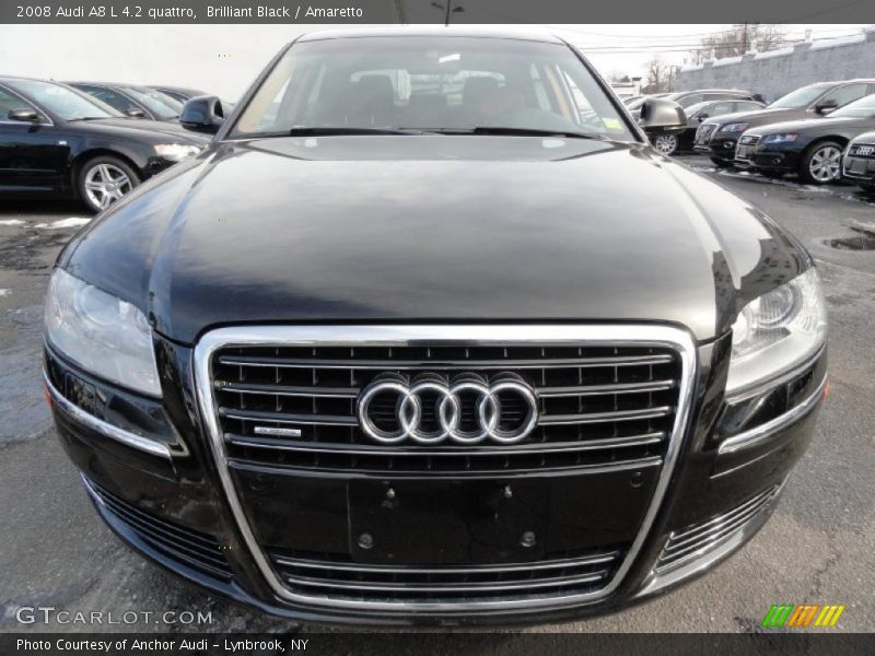Brilliant Black / Amaretto 2008 Audi A8 L 4.2 quattro