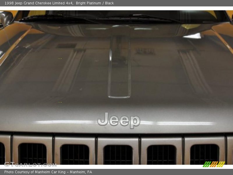 Bright Platinum / Black 1998 Jeep Grand Cherokee Limited 4x4