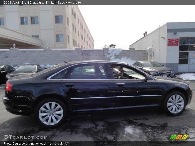 Brilliant Black / Amaretto 2008 Audi A8 L 4.2 quattro