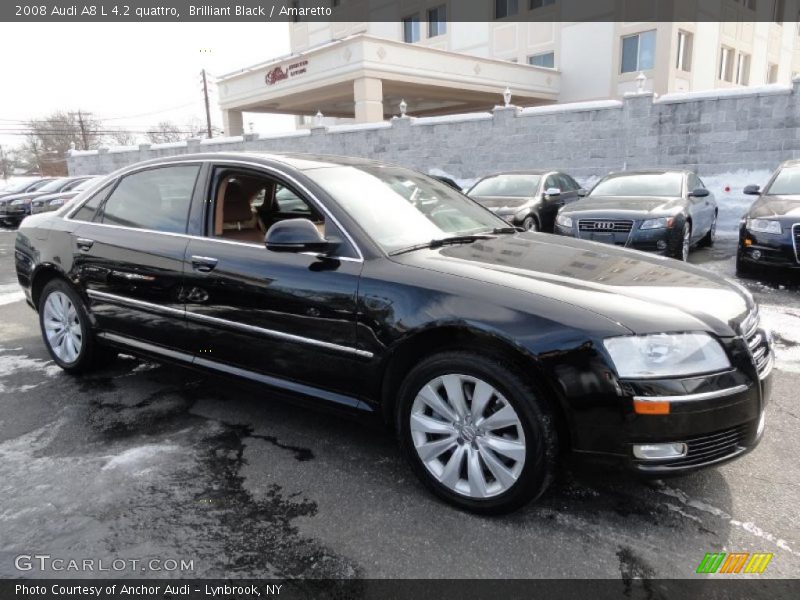 Brilliant Black / Amaretto 2008 Audi A8 L 4.2 quattro