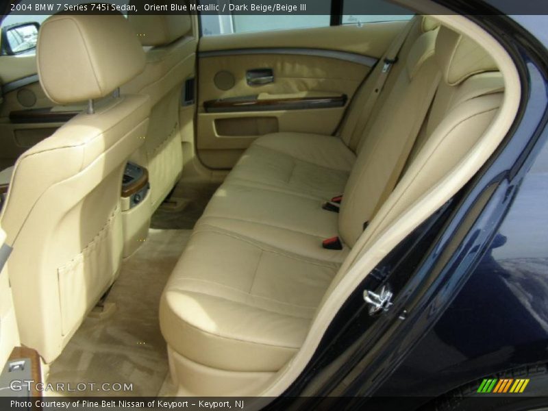  2004 7 Series 745i Sedan Dark Beige/Beige III Interior