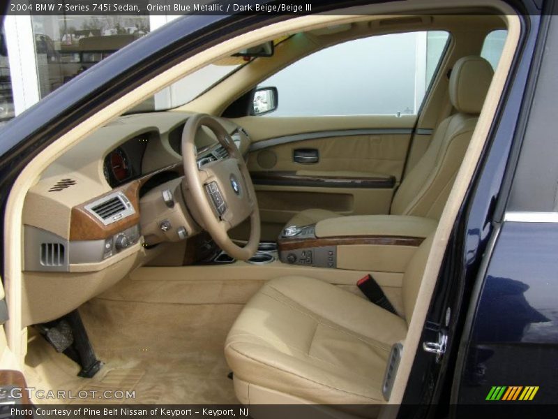  2004 7 Series 745i Sedan Dark Beige/Beige III Interior