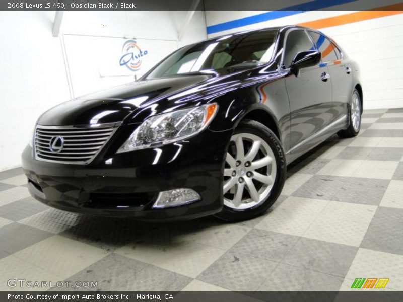 Obsidian Black / Black 2008 Lexus LS 460