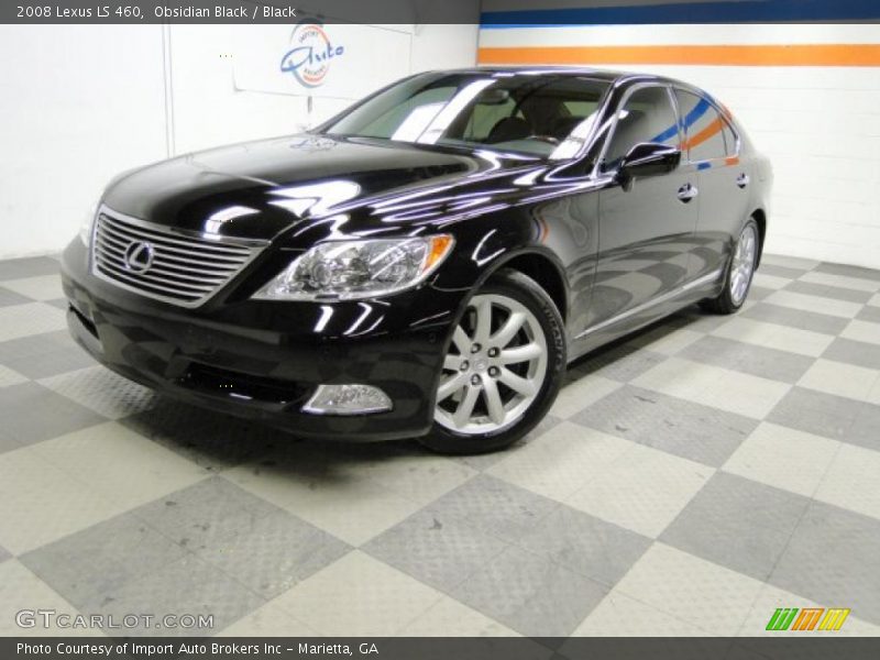 Obsidian Black / Black 2008 Lexus LS 460