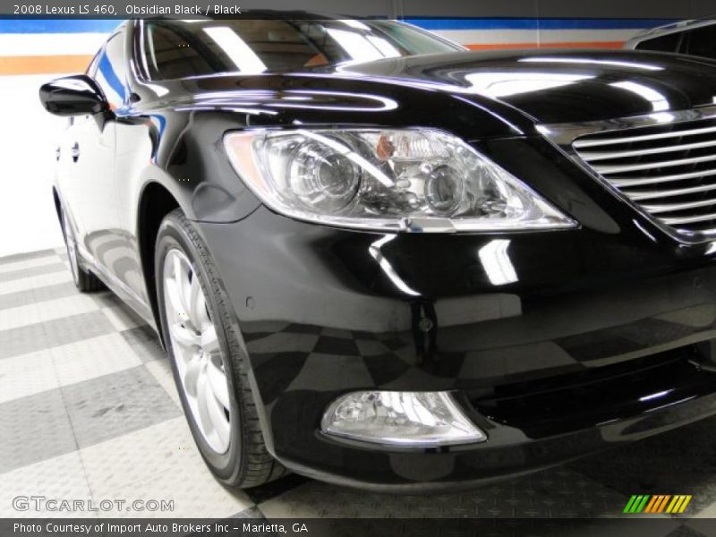 Obsidian Black / Black 2008 Lexus LS 460