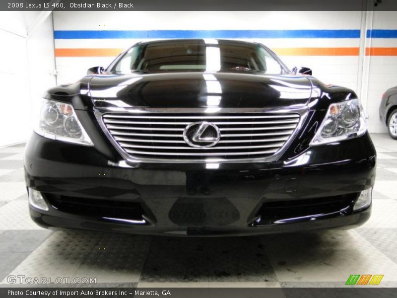 Obsidian Black / Black 2008 Lexus LS 460