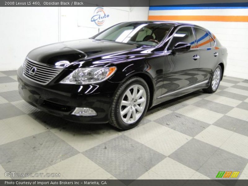 Obsidian Black / Black 2008 Lexus LS 460