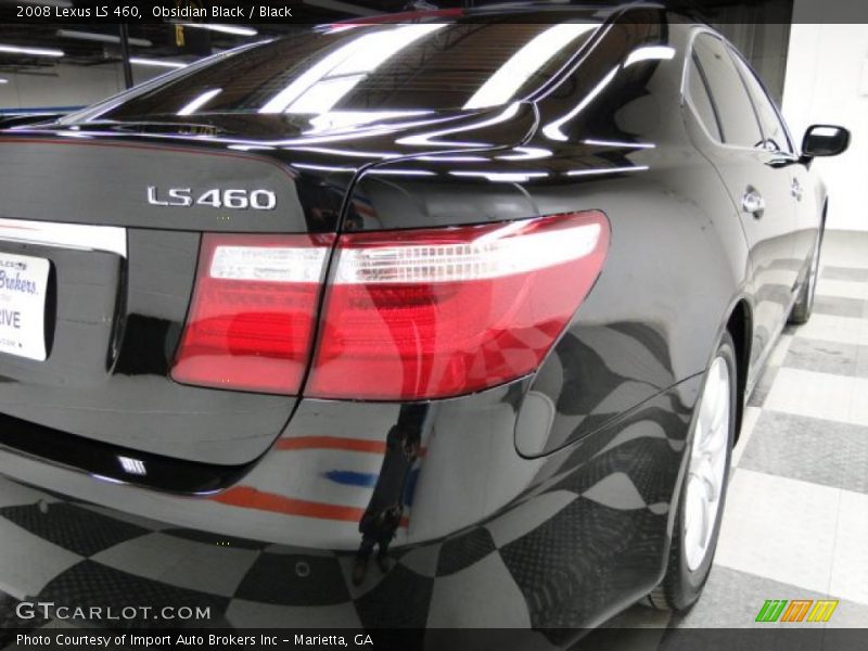 Obsidian Black / Black 2008 Lexus LS 460